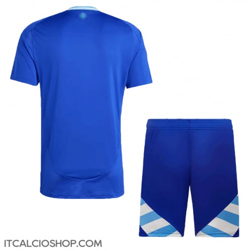 Argentina Seconda Maglia Bambino Copa America 2024 Manica Corta (+ Pantaloni corti)